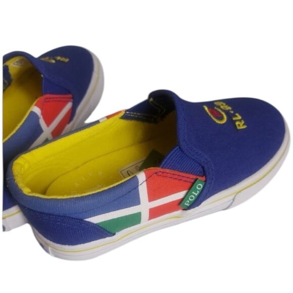 Polo Ralph Lauren Slip On Sneakers CP RL-93 Private Collection Youth Sz 3 - Picture 4 of 6
